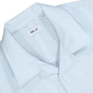 NWT NN07 OLE Seersucker Short Sleeve Shirt‎ Mens Size XXL 2XL in Sea Stripe
